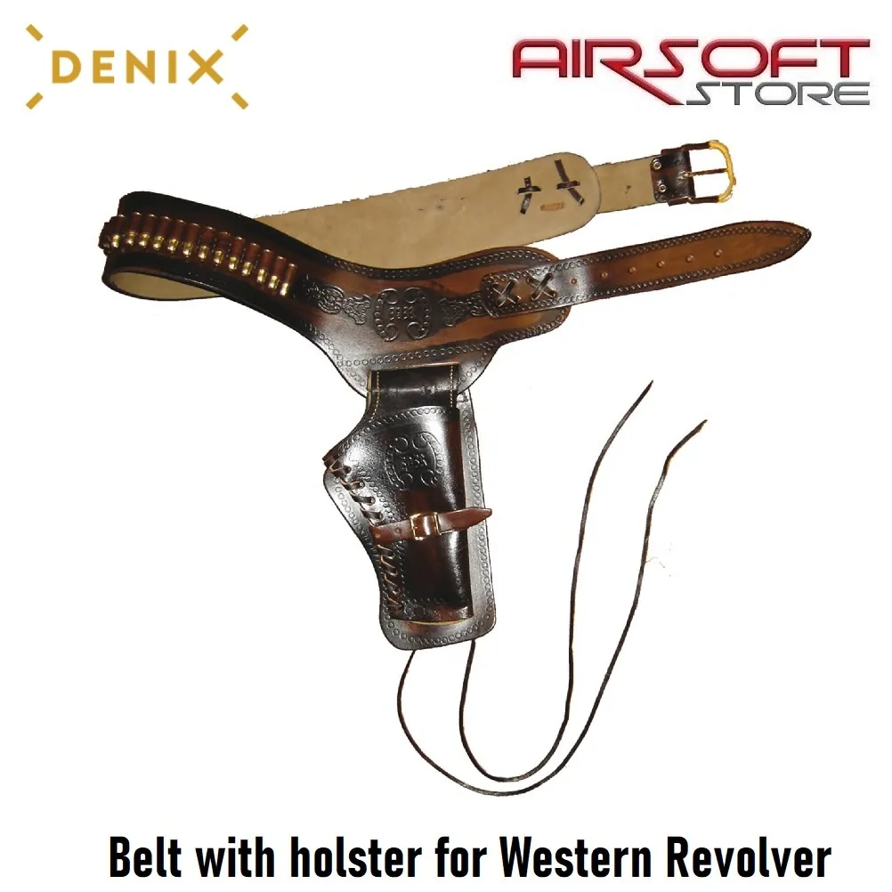 Belt with holster for Western Revolver
