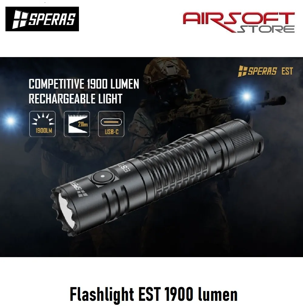 [2100000064656] Flashlight EST 1900 lumen