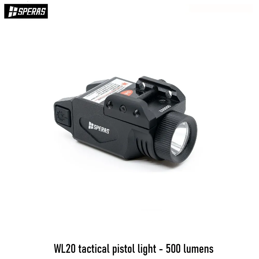 WL20 tactical pistol light - 500 lumens
