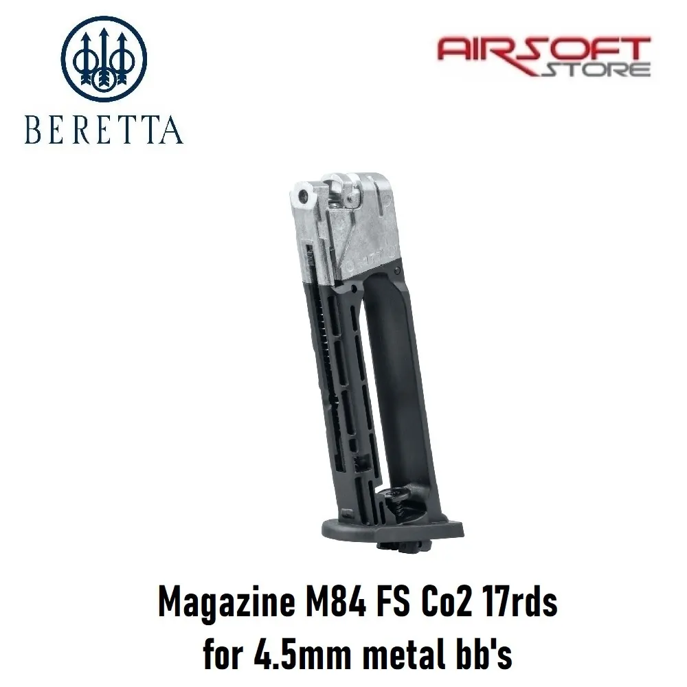 [2100000068067] Magazine M84 FS Co2 17rds for 4.5mm metal bb's