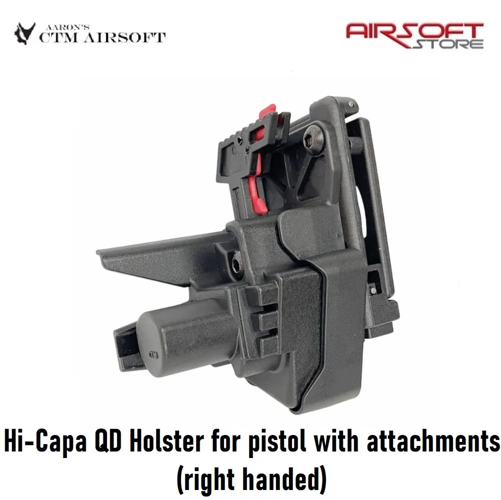 Hi-Capa QD Holster for pistol with attachments (right handed)