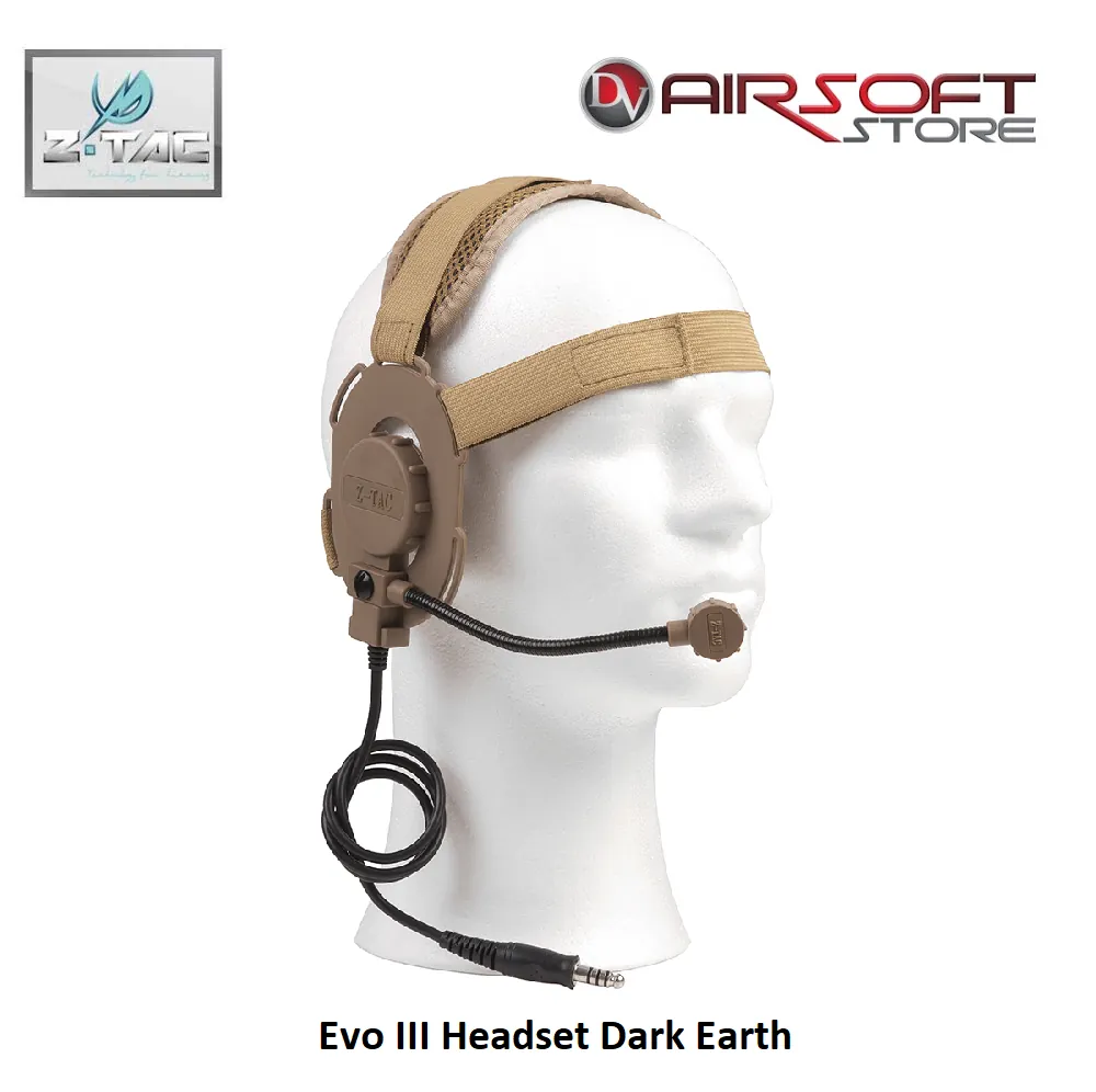 [2100000069033] Evo III Headset Dark Earth
