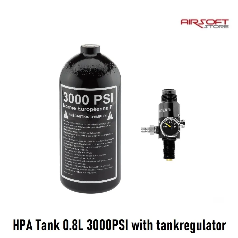 [2100000070060] HPA Tank 0.8L 3000PSI with tankregulator