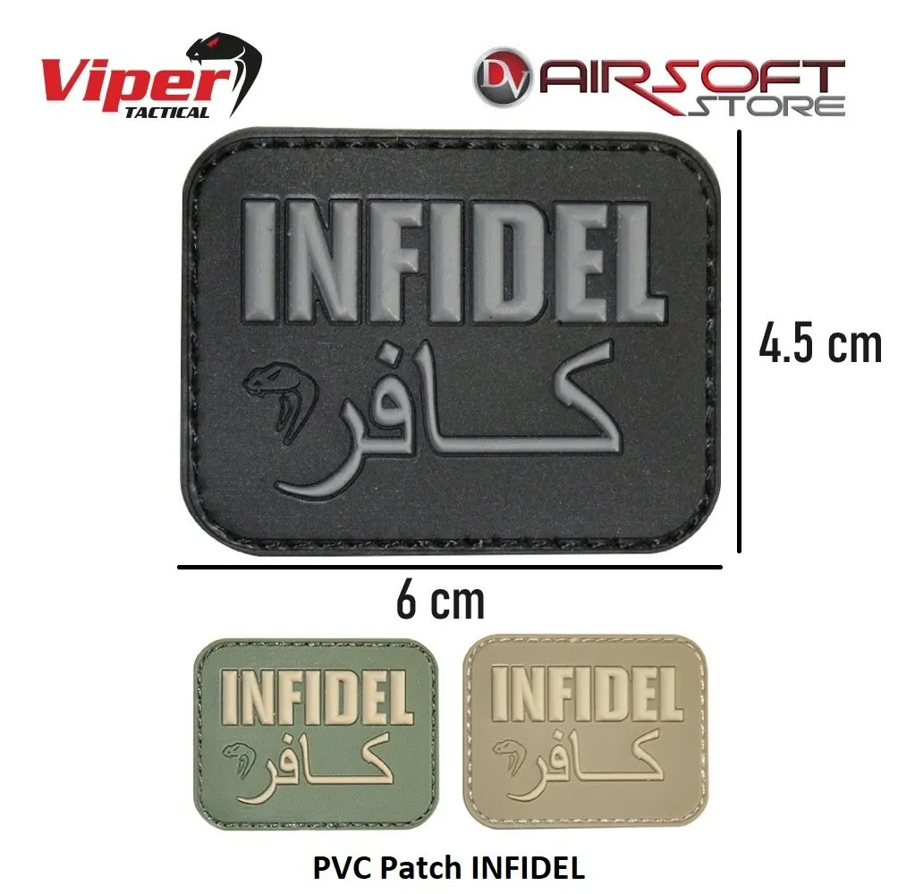 [2100000071425] PVC Patch INFIDEL (Black)