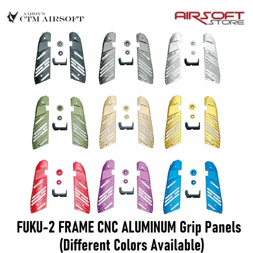 [2100000071692] FUKU-2 FRAME CNC ALUMINUM Grip Panels (Red)