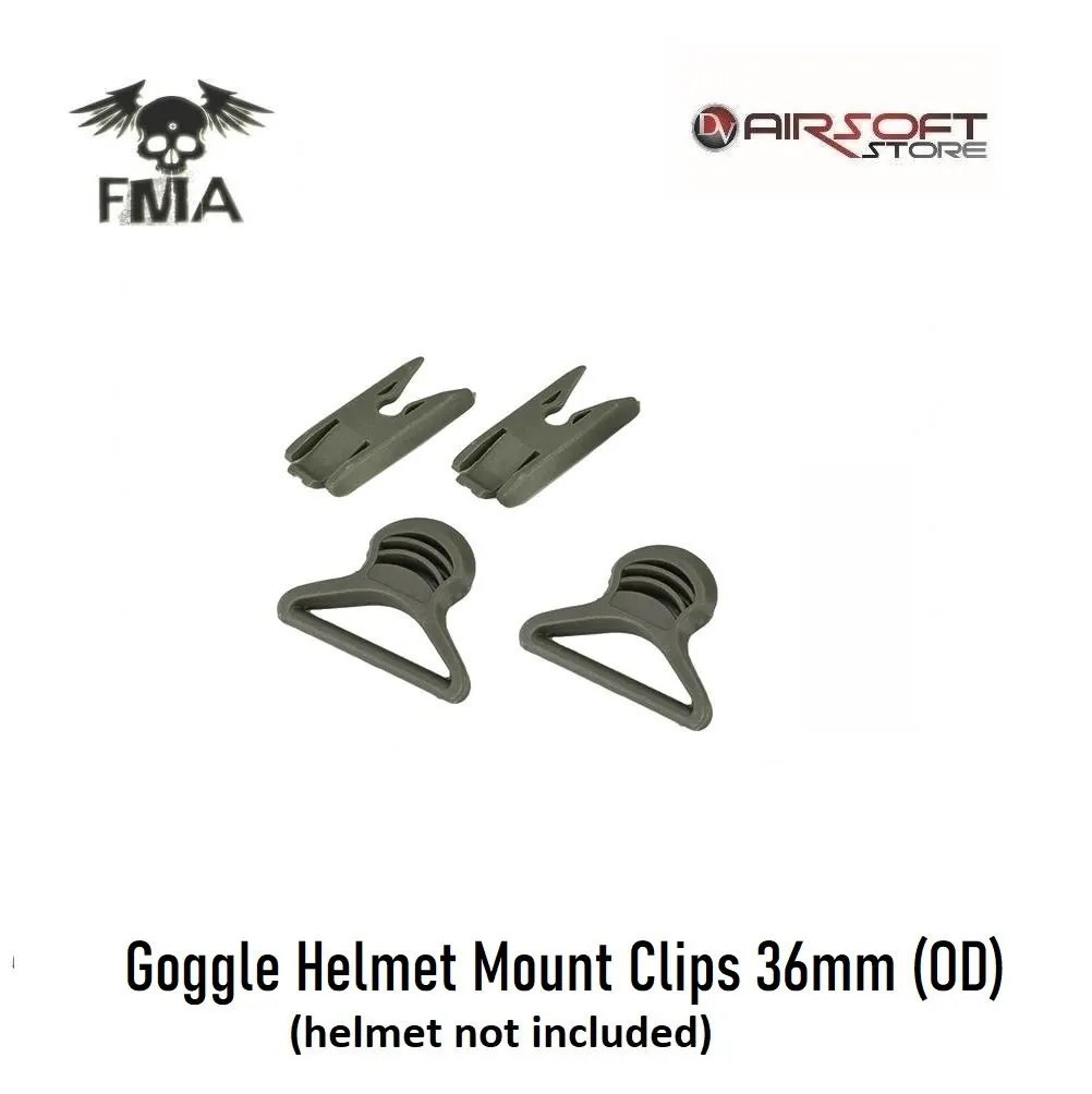 Goggle Helmet Mount Clips 36mm (OD)