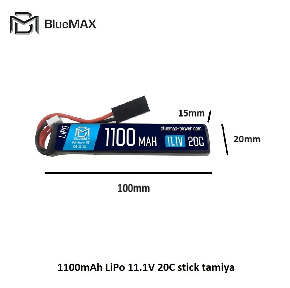 [2100000073511] 1100mAh LiPo 11.1V 20C stick tamiya