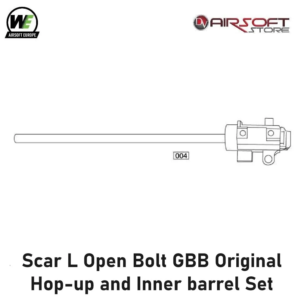 [2100000075454] Scar L Open Bolt GBB Original Hop-up and Inner barrel Set