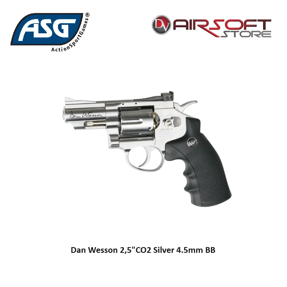 [2100000076314] Dan Wesson 2,5"CO2 Silver 4.5mm BB