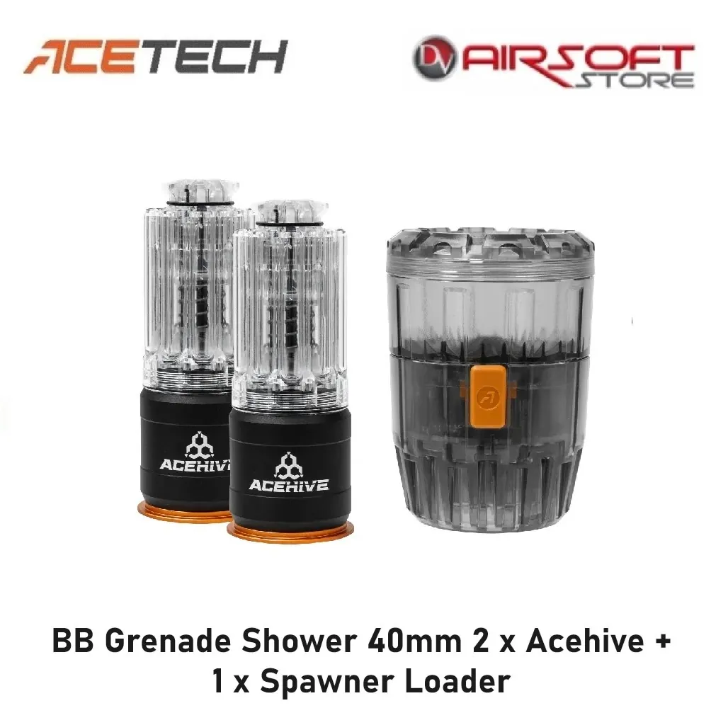 [2100000076611] BB Grenade Shower 40mm 2 x Acehive + 1 x Spawner Loader