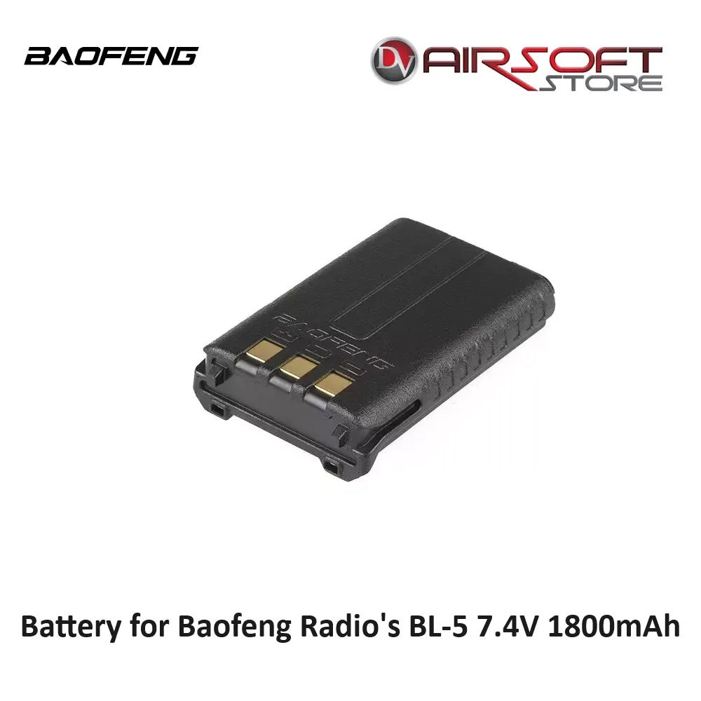 [2100000076642] Battery for Baofeng Radio's BL-5 7.4V 1800mAh