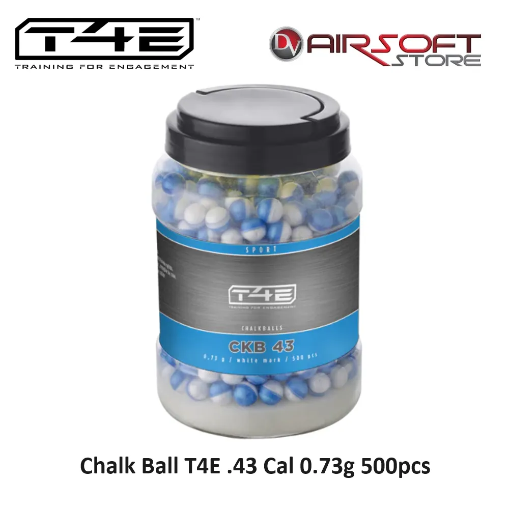 [2100000077205] Chalk Ball T4E .43 Cal 0.73g 500pcs