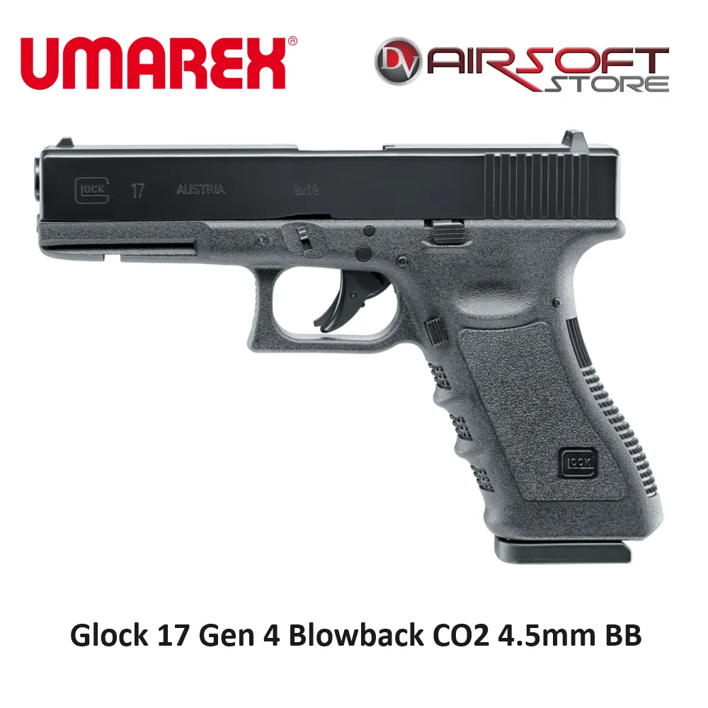 [2100000078554] Glock 17 Gen 4 Blowback CO2 4.5mm metal BB