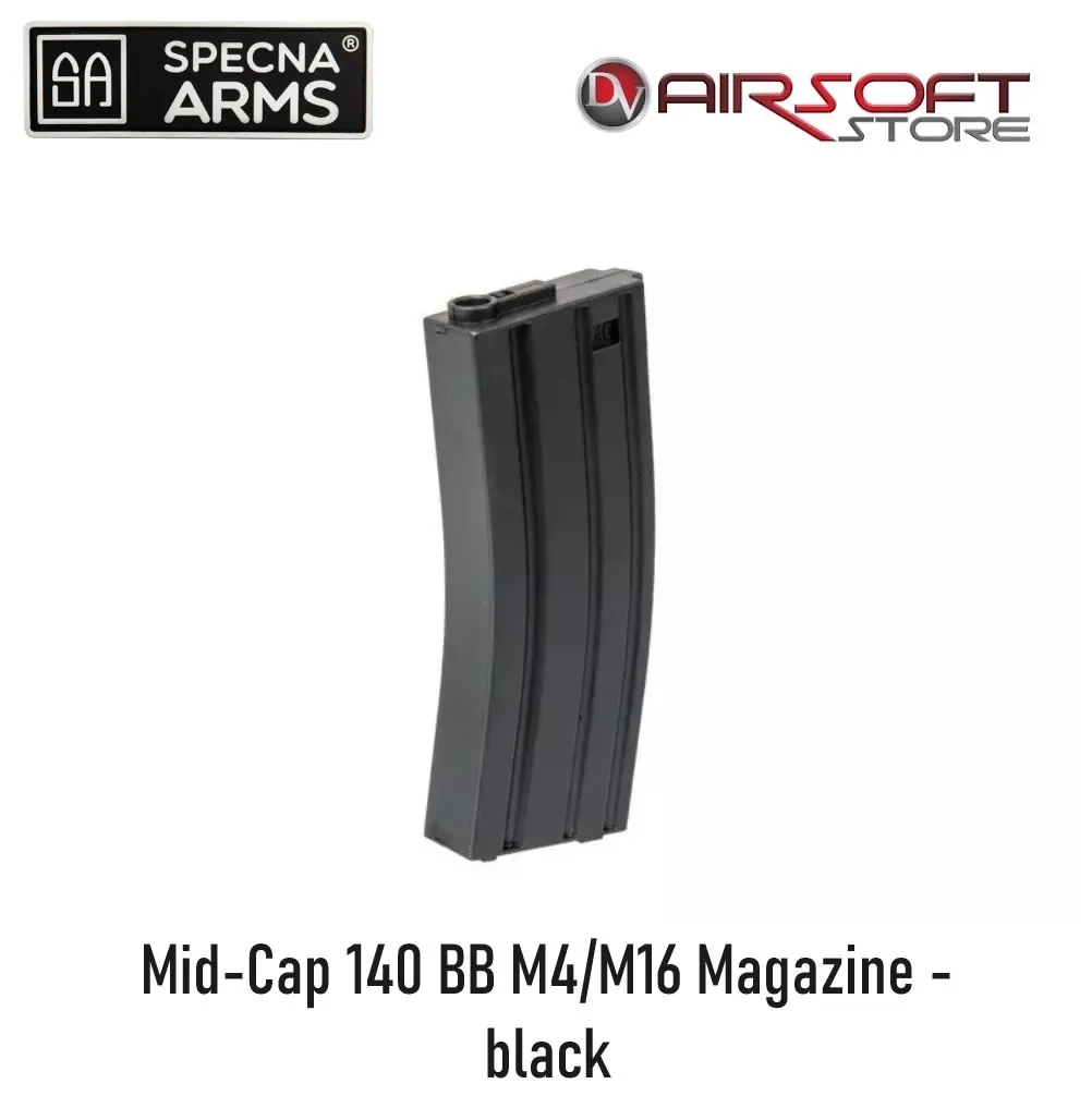 [2100000078851] Mid-Cap 140 BB M4/M16 Magazine - black