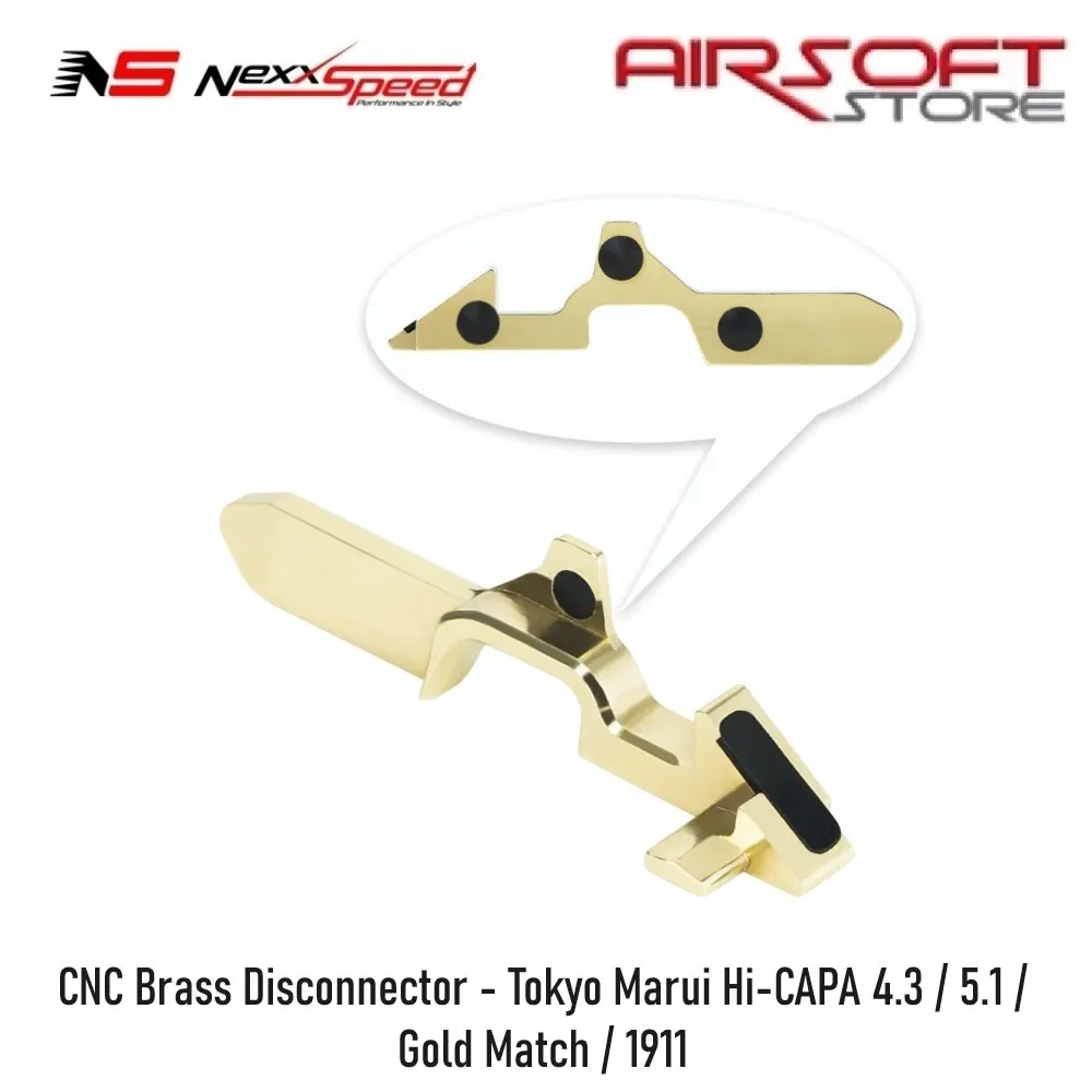 CNC Brass Disconnector - Tokyo Marui Hi-CAPA 4.3 / 5.1 / Gold Match / 1911