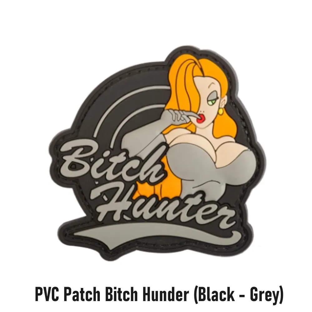 [2100000079445] PVC Patch Bitch Hunter (Black - Grey)