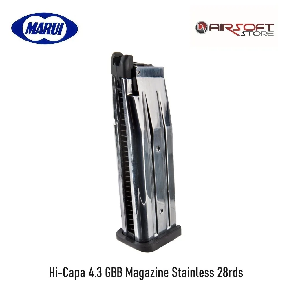 [2100000079728] Hi-Capa 4.3 GBB Magazine Stainless 28rds
