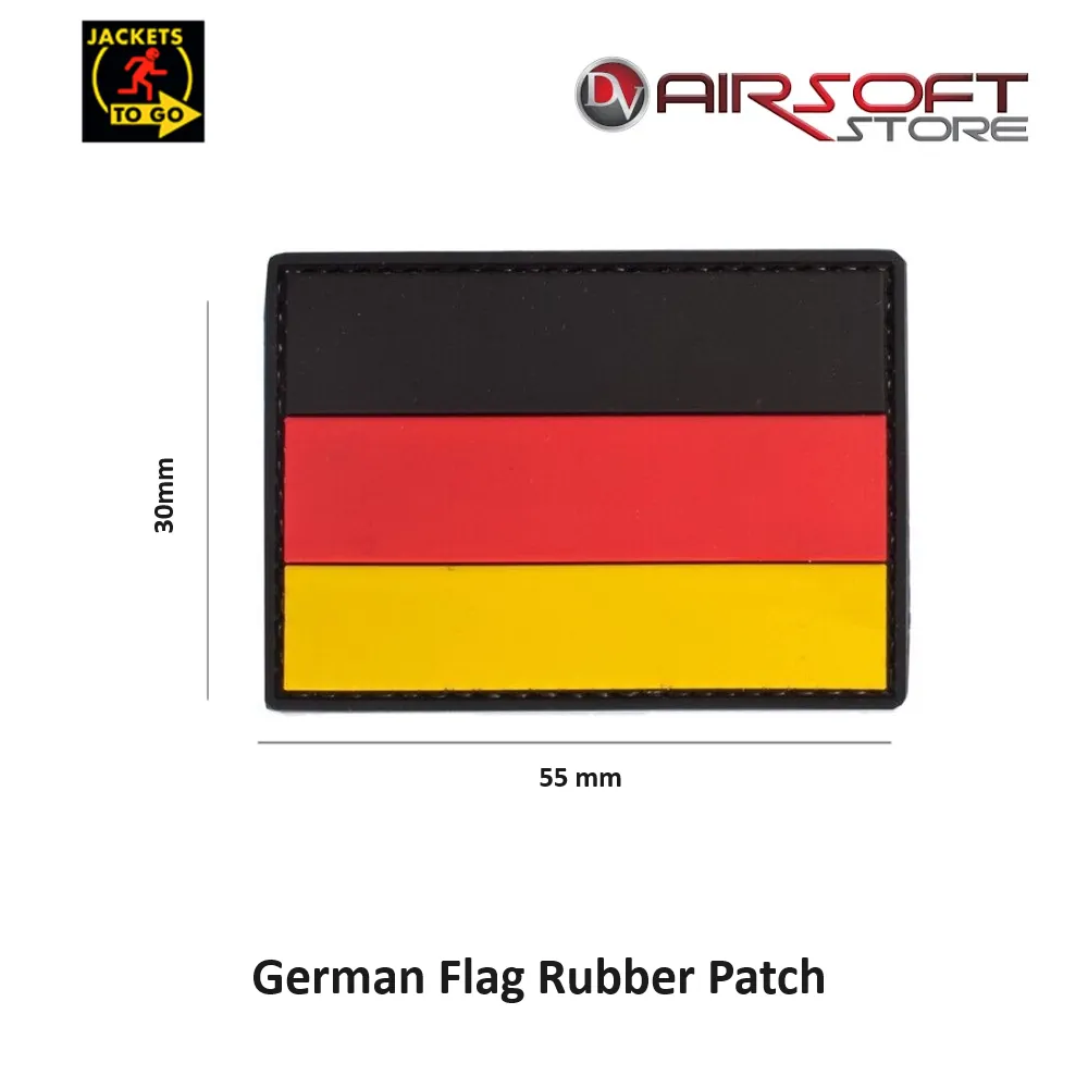 [2100000079919] German Flag Blank Rubber Patch