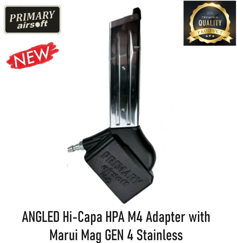 [2100000080410] ANGLED Hi-Capa HPA M4 Adapter with Marui Mag GEN 4 Stainless