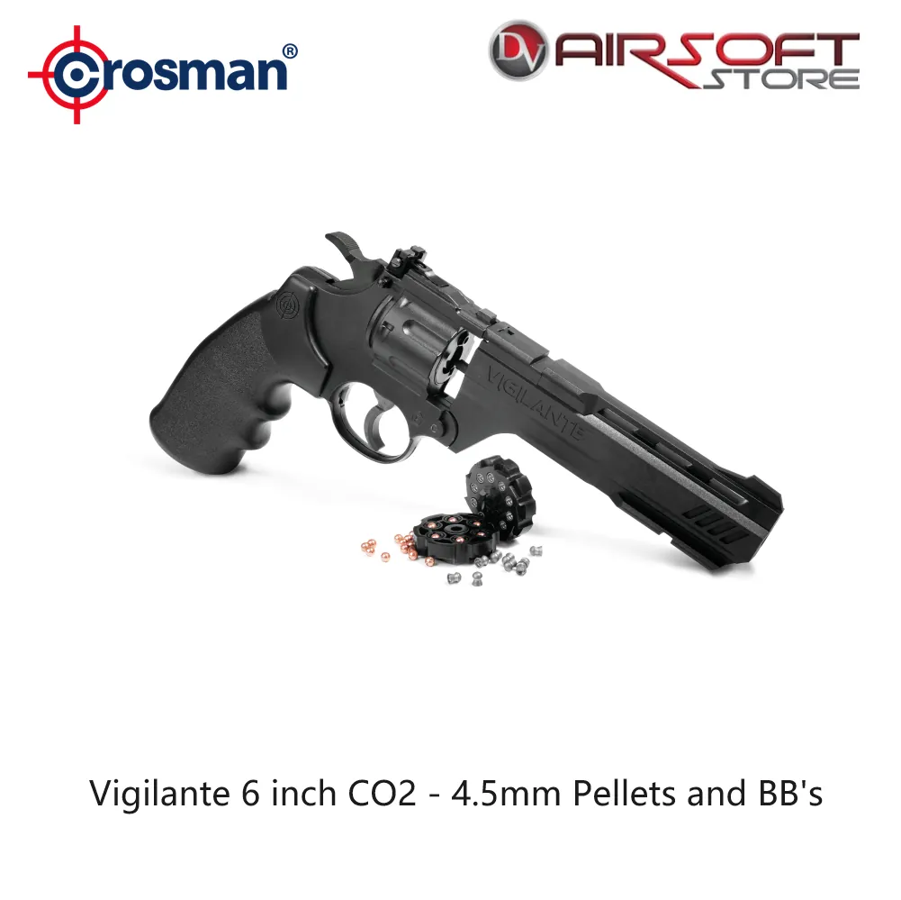 [2100000080533] Vigilante 6 inch CO2 - 4.5mm Pellets and BB's