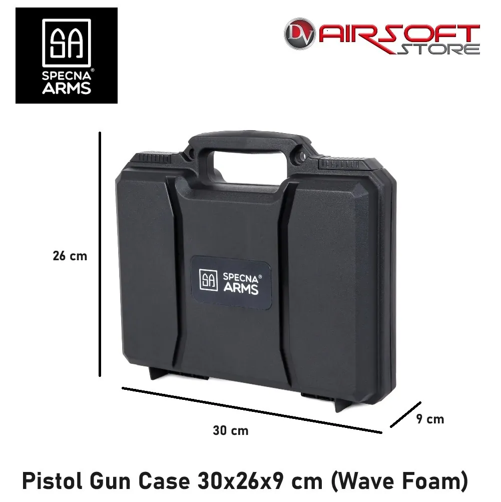 [2100000082896] Pistol Gun Case 30x26x9 cm (Wave Foam)