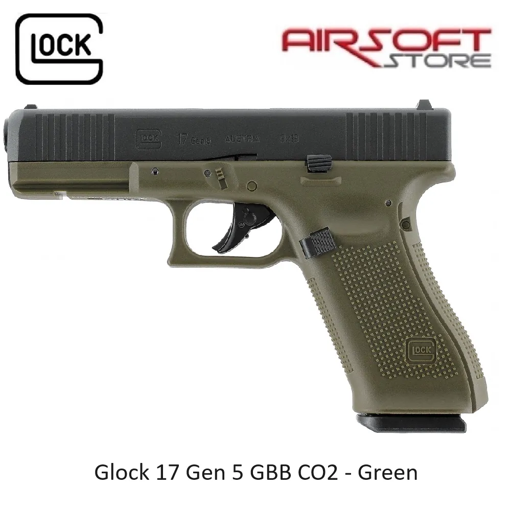 [2100000083343] Glock 17 Gen 5 GBB CO2 - Green