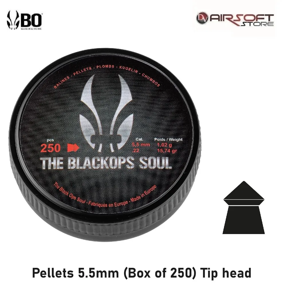 Pellets 5.5mm (Box of 250) Tip head