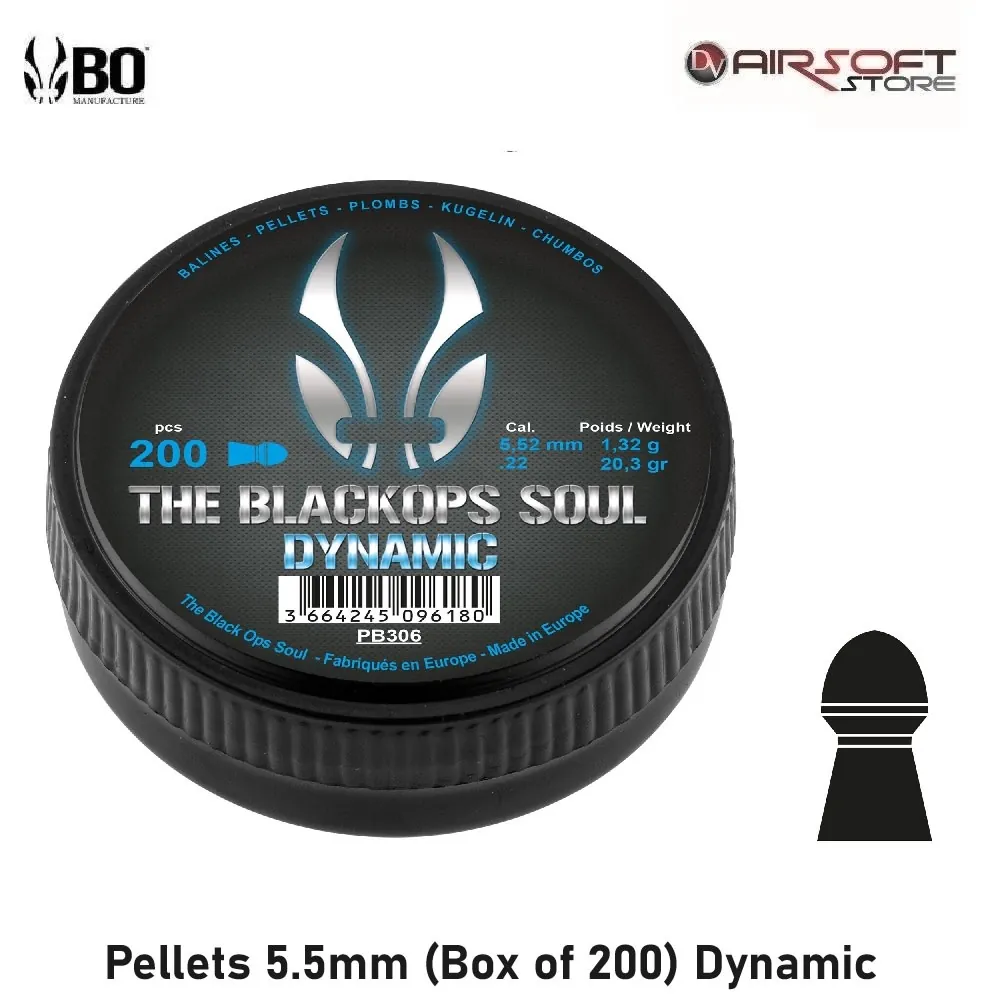 [2100000083589] Pellets 5.5mm (Box of 200) Dynamic