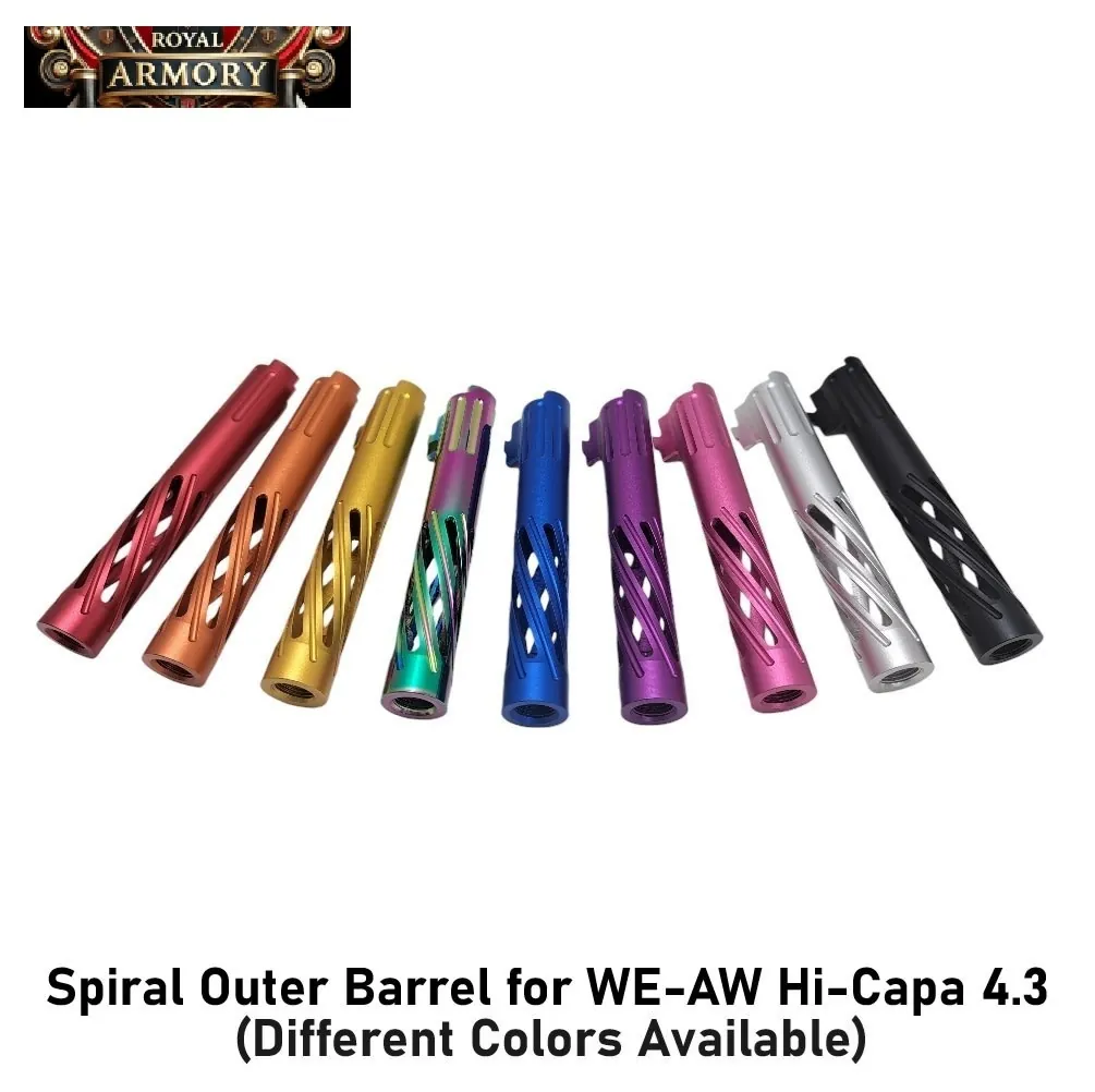 [2100000083763] Spiral Outer Barrel for WE-AW Hi-Capa 4.3 (Black)