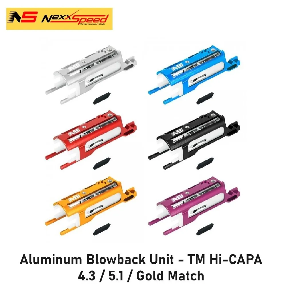 [2100000084937] Aluminum Blowback Unit - TM Hi-CAPA 4.3 / 5.1 / Gold Match (Black)