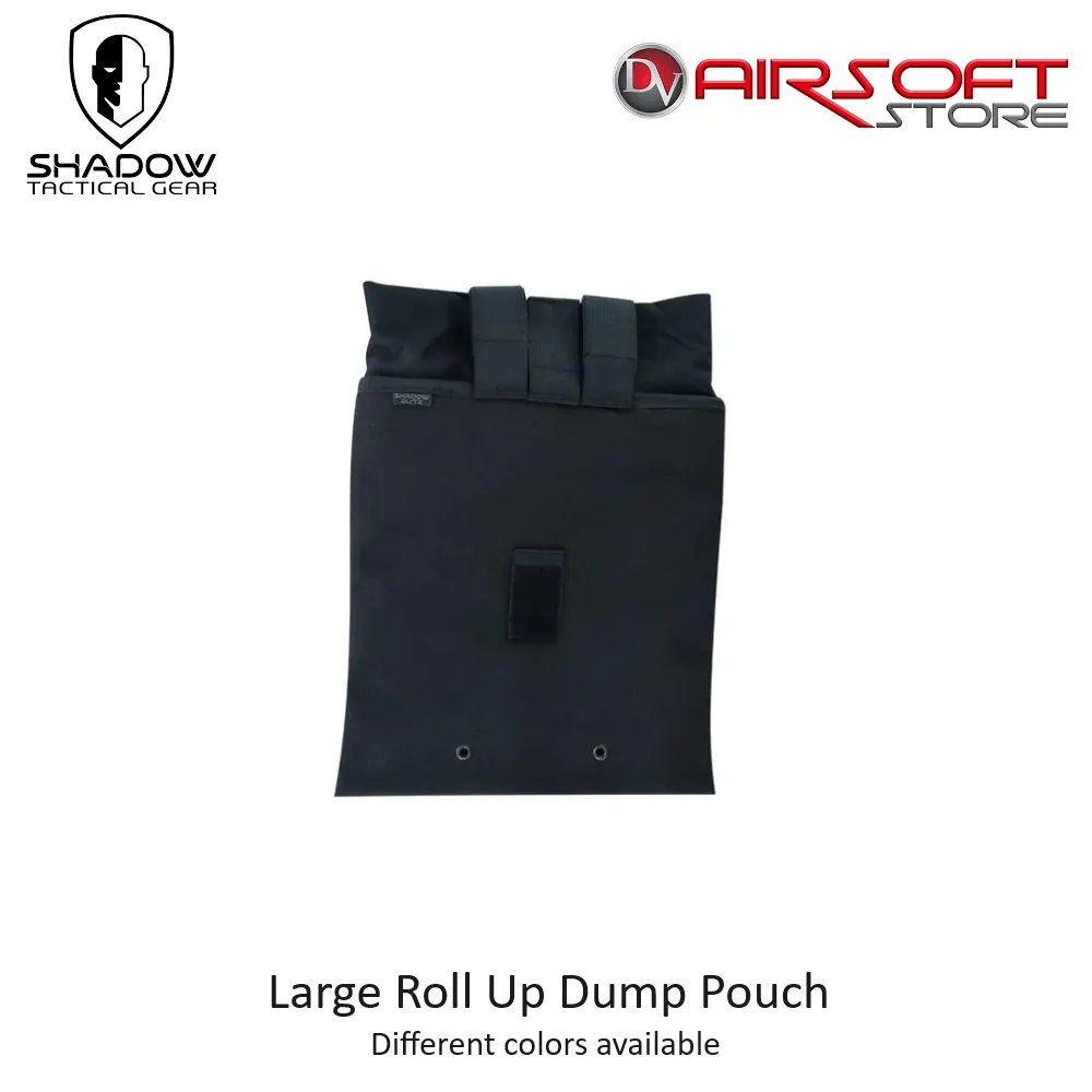 [2100000085118] Large Roll Up Dump Pouch (Black)