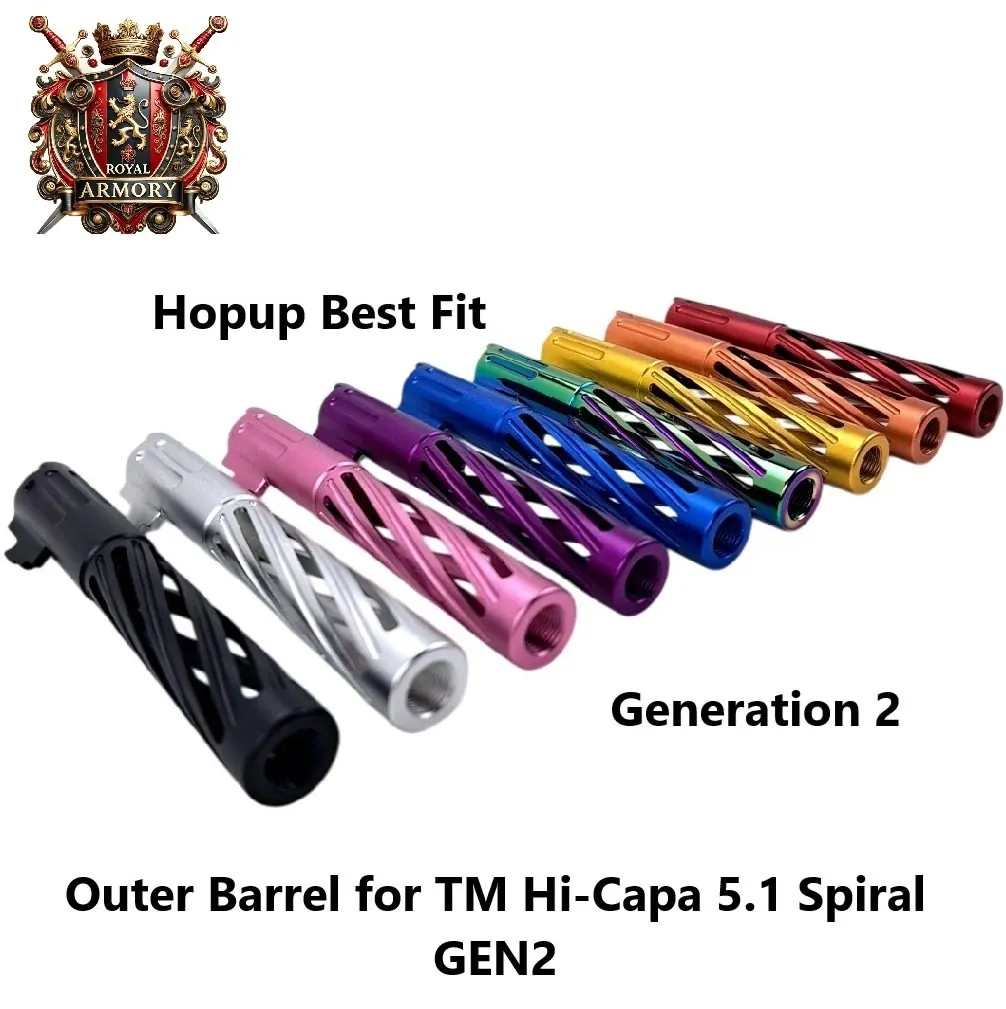 [2100000086474] Outer Barrel for TM Hi-Capa 5.1 Spiral GEN2 (Black)