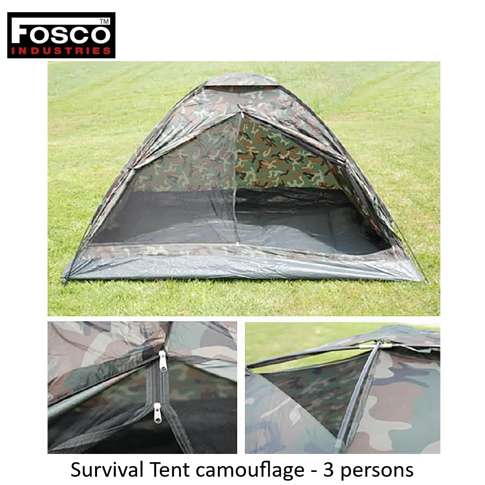 [2100000087891] Survival Tent camouflage - 3 persons