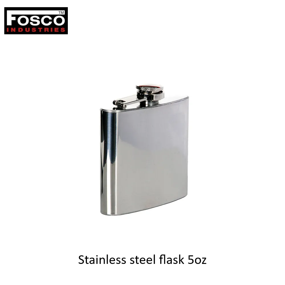 [2100000087990] Stainless steel flask 5oz