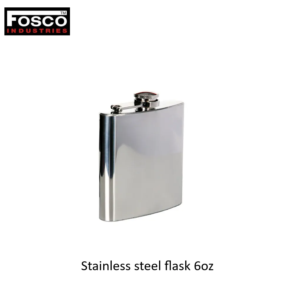 [2100000088027] Stainless steel flask 6oz