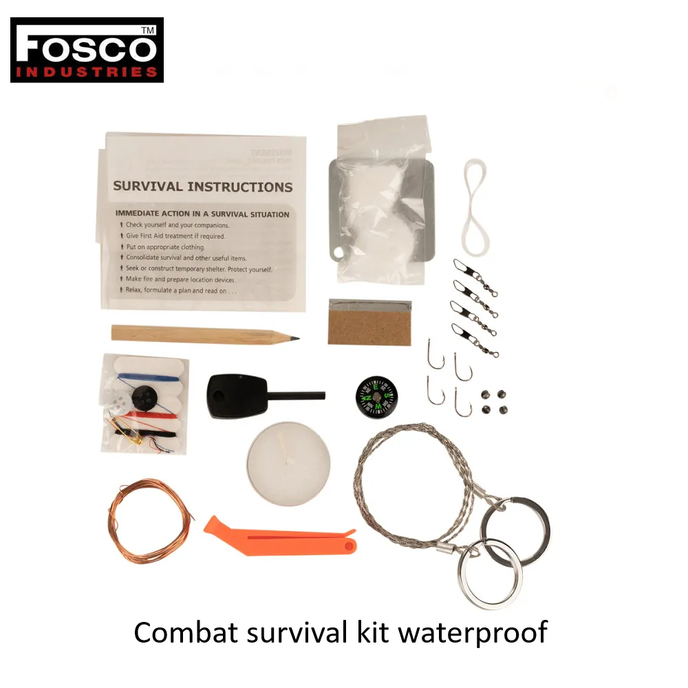 [2100000088164] Combat survival kit waterproof (Black)
