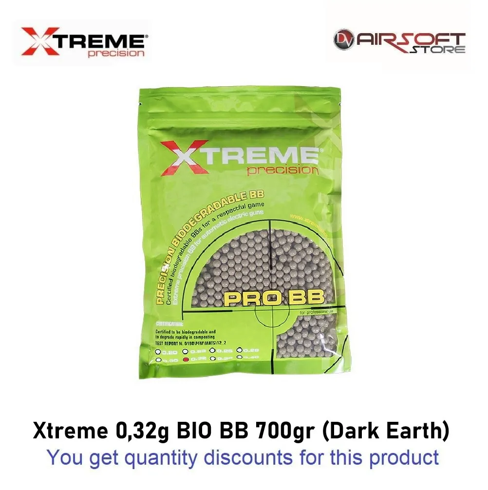 Xtreme 0.32g BIO BB 700gr (Dark Earth)