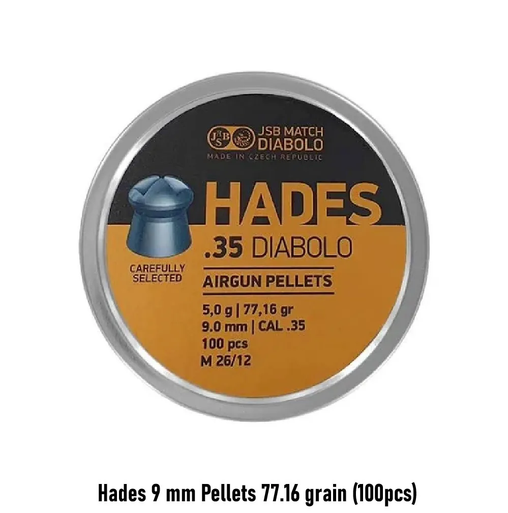 Hades 9 mm Pellets 77.16 grain (100pcs)