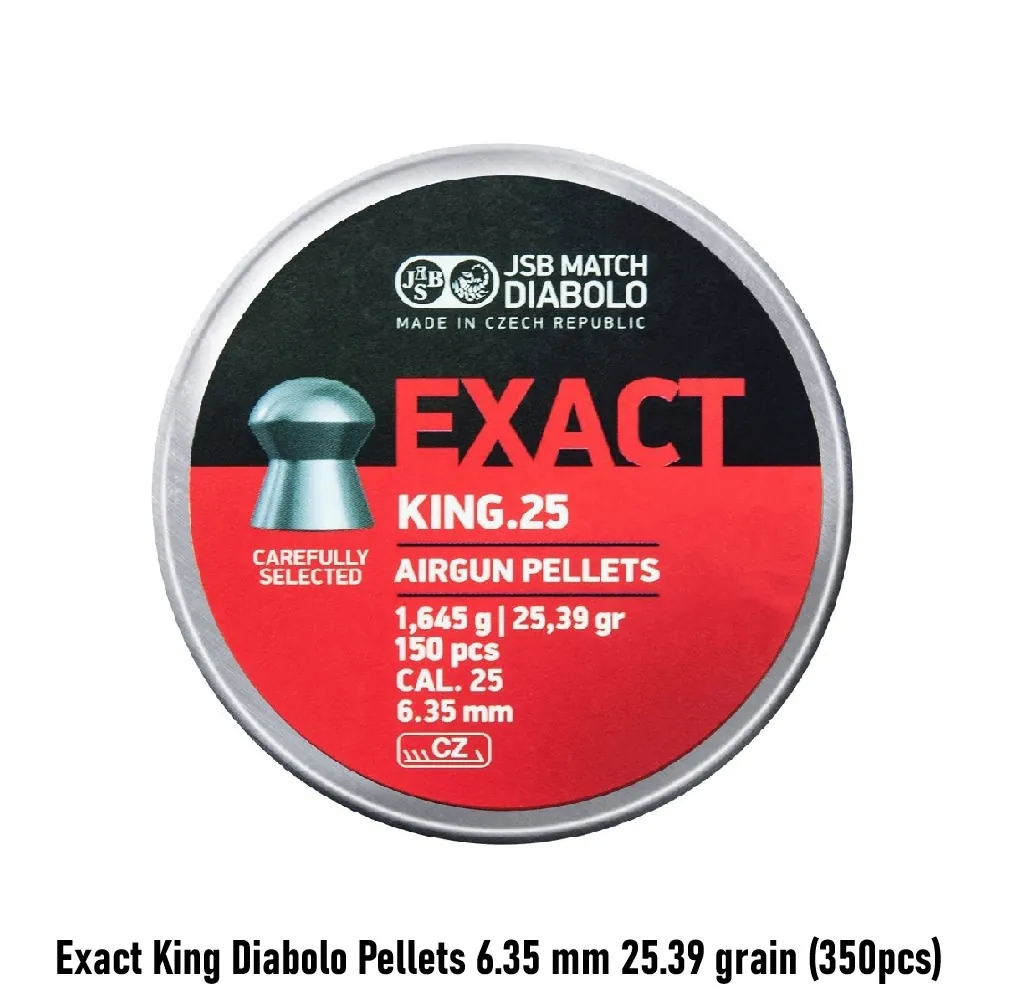 Exact King Diabolo Pellets 6.35 mm 25.39 grain (350pcs)