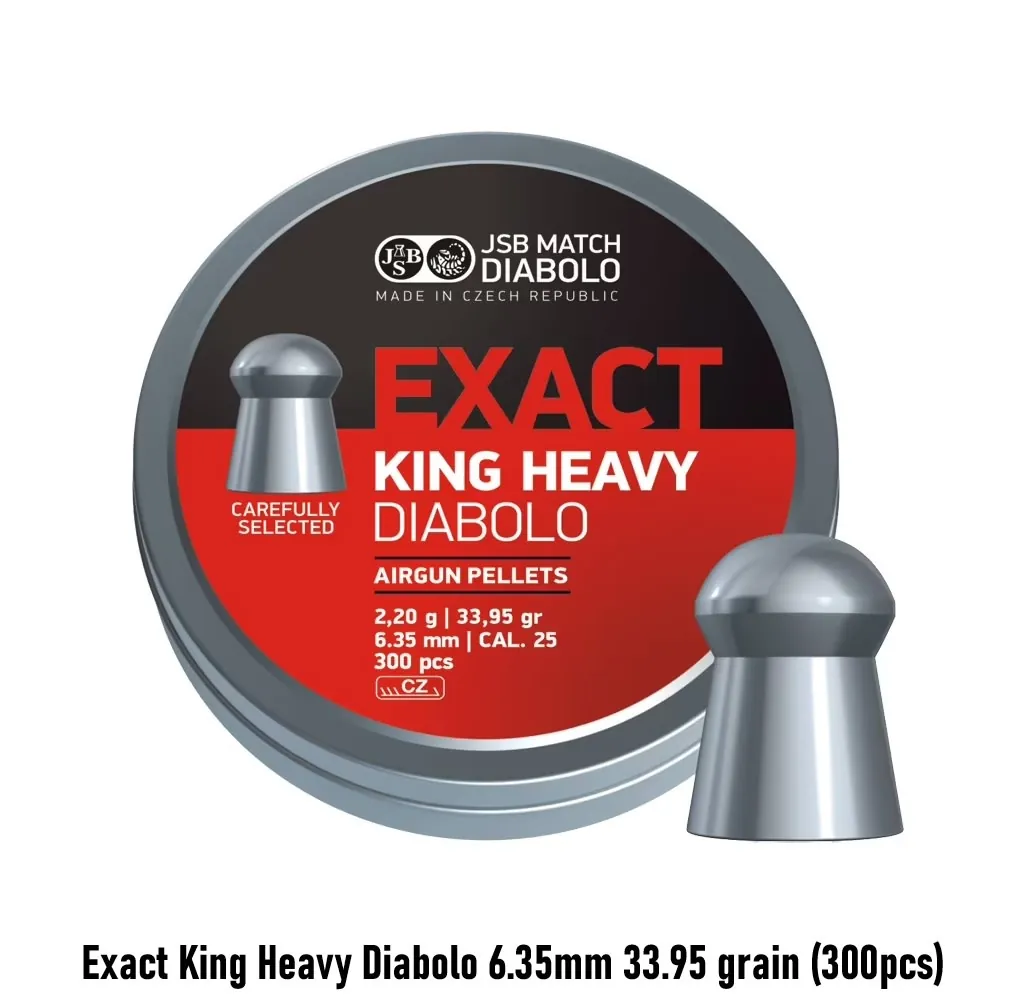 [2100000090495] Exact King Heavy Diabolo 6.35mm 33.95 grain (300pcs)