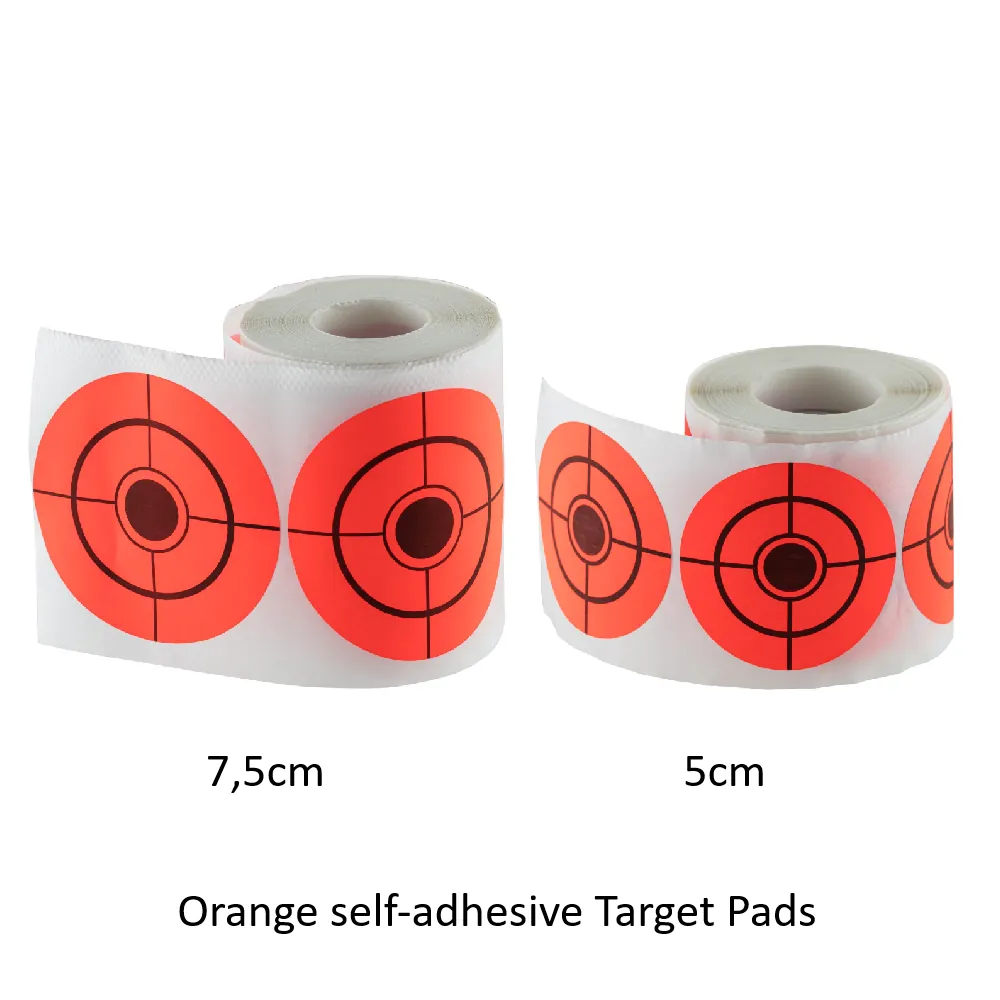 [2100000090730] Orange self-adhesive Target Pads (5cm)