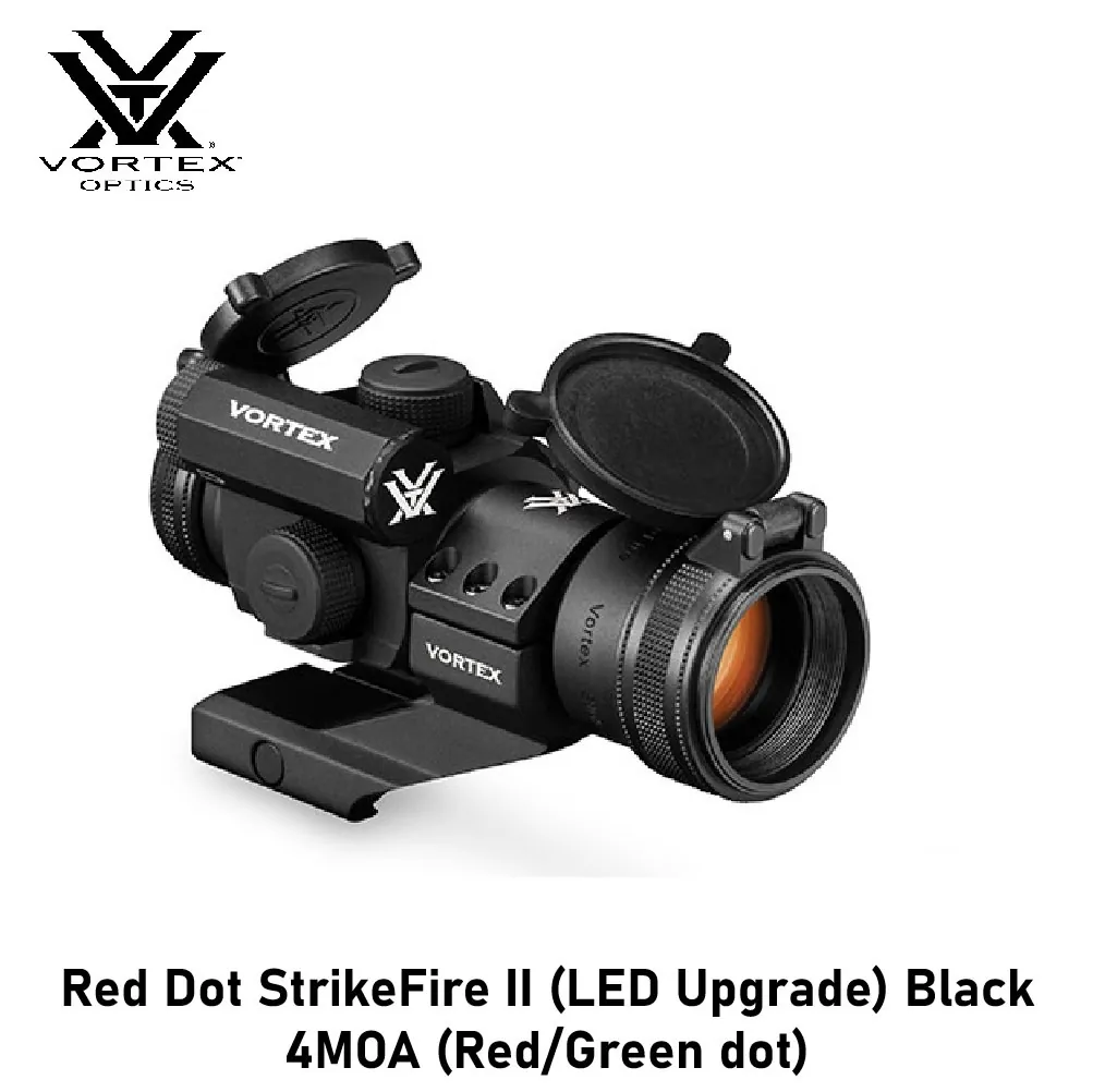[2100000090839] Red Dot StrikeFire II (LED Upgrade) Black 4MOA (Red/Green dot)