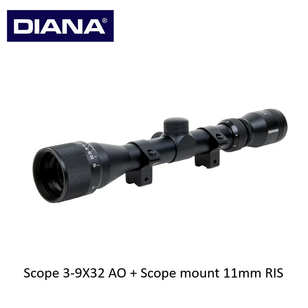 [2100000092048] Scope 3-9X32 AO + Scope mount 11mm RIS