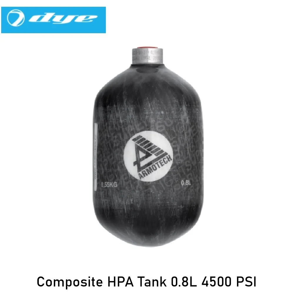 Composite HPA Tank 0.8L 4500 PSI