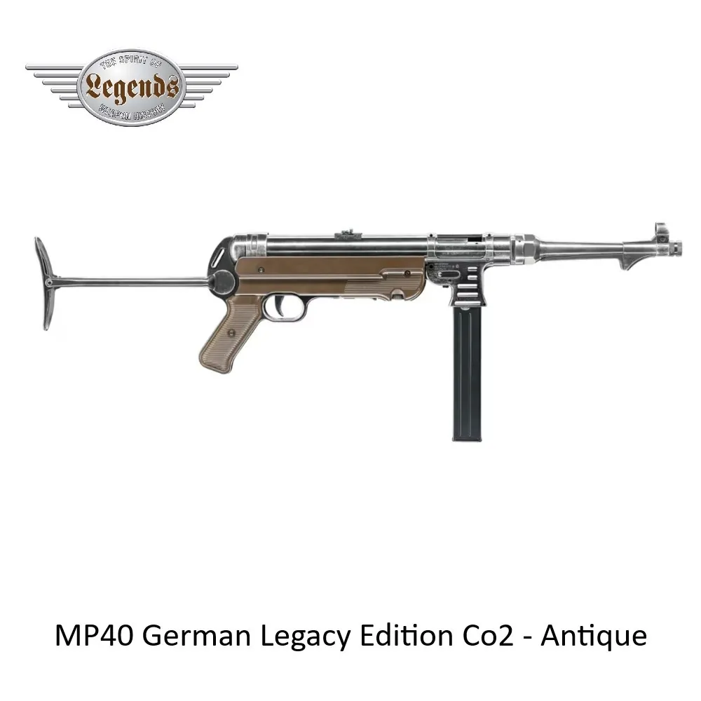 [2100000092741] MP40 German Legacy Edition Co2 - Antique 4.5mm BB