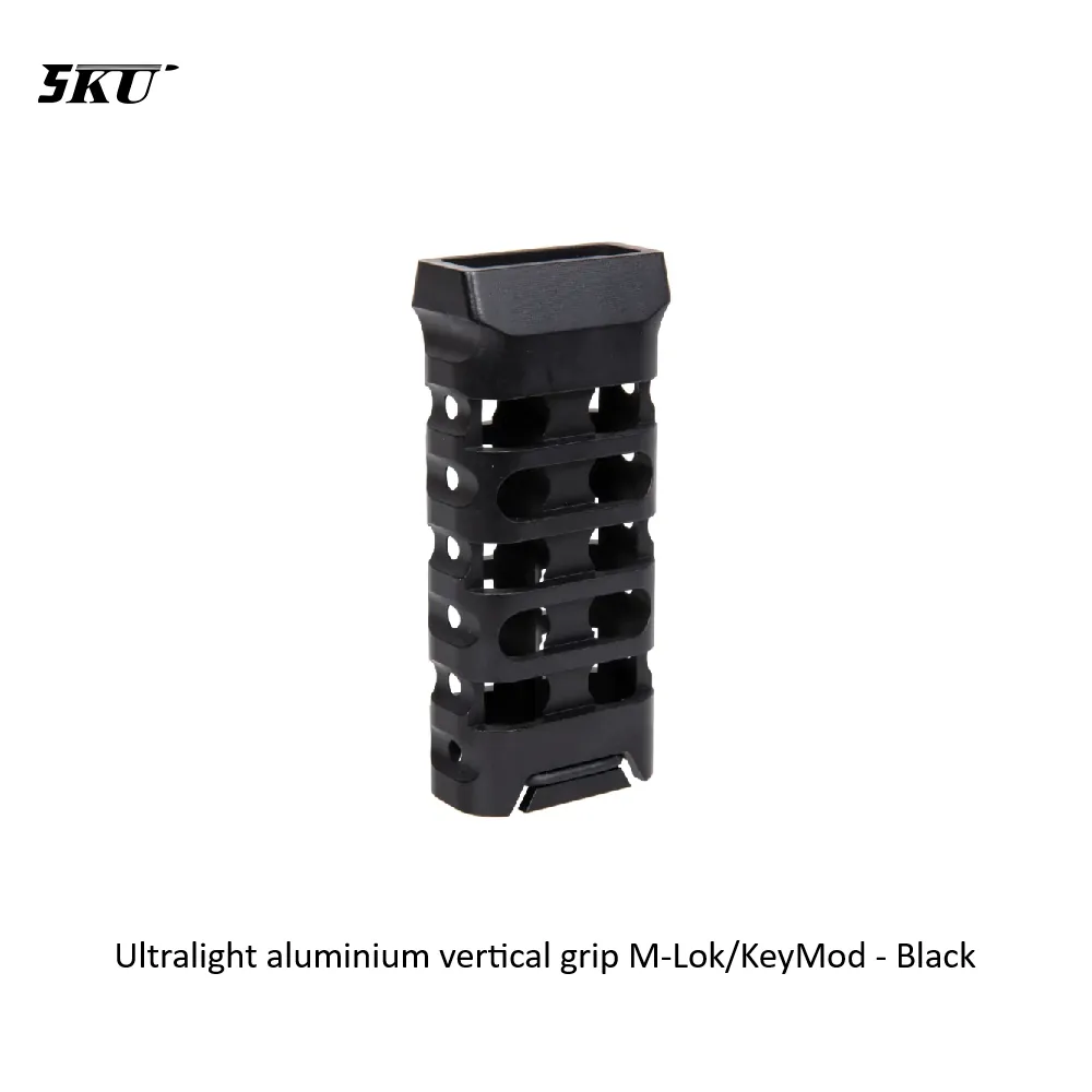 Ultralight aluminium vertical grip M-Lok/KeyMod - Black