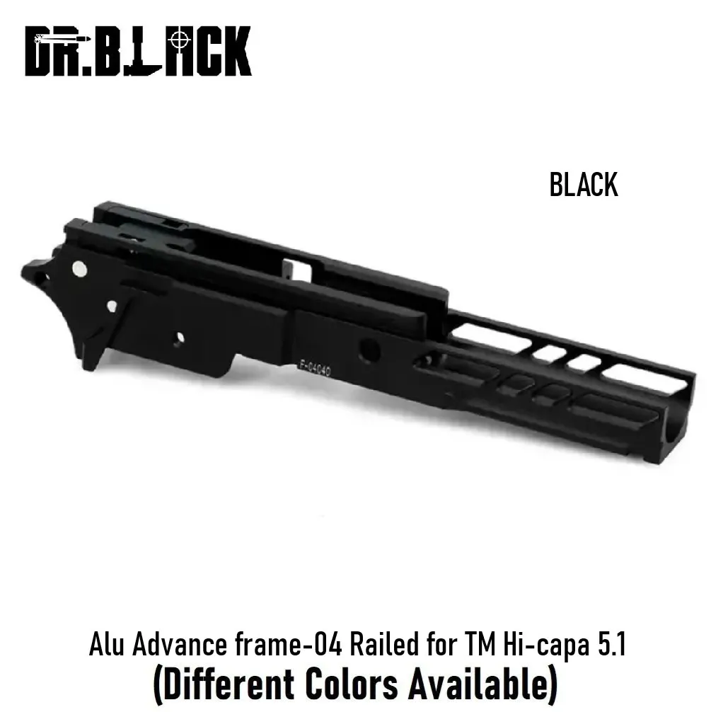 [2100000093410] Alu Advance frame-04 Railed for TM Hi-capa 5.1 (Black)
