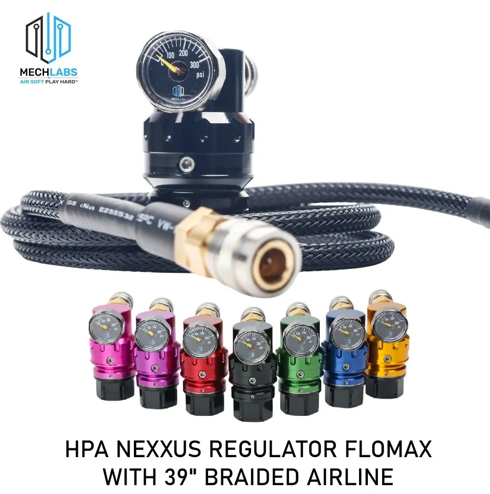 HPA NEXXUS REGULATOR FLOMAX WITH 39" BRAIDED AIRLINE