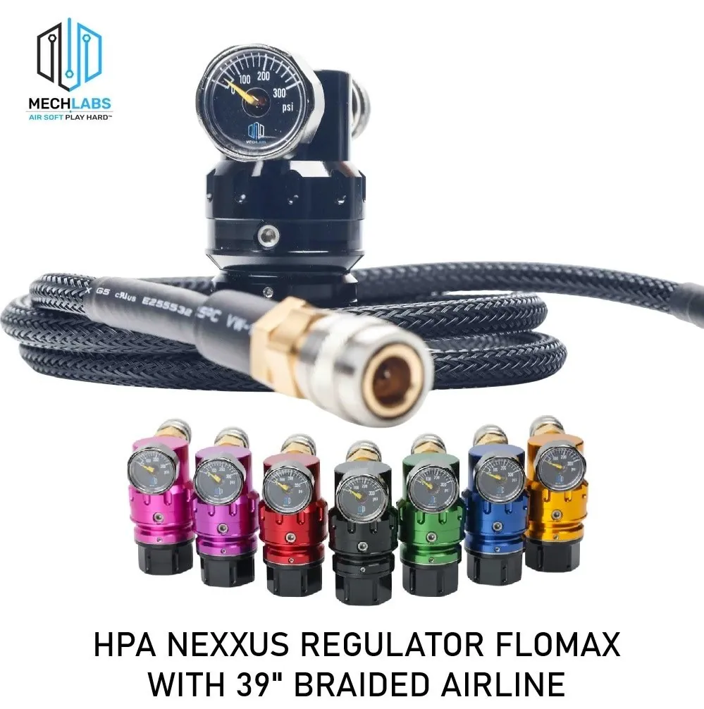HPA NEXXUS REGULATOR FLOMAX WITH 39" BRAIDED AIRLINE
