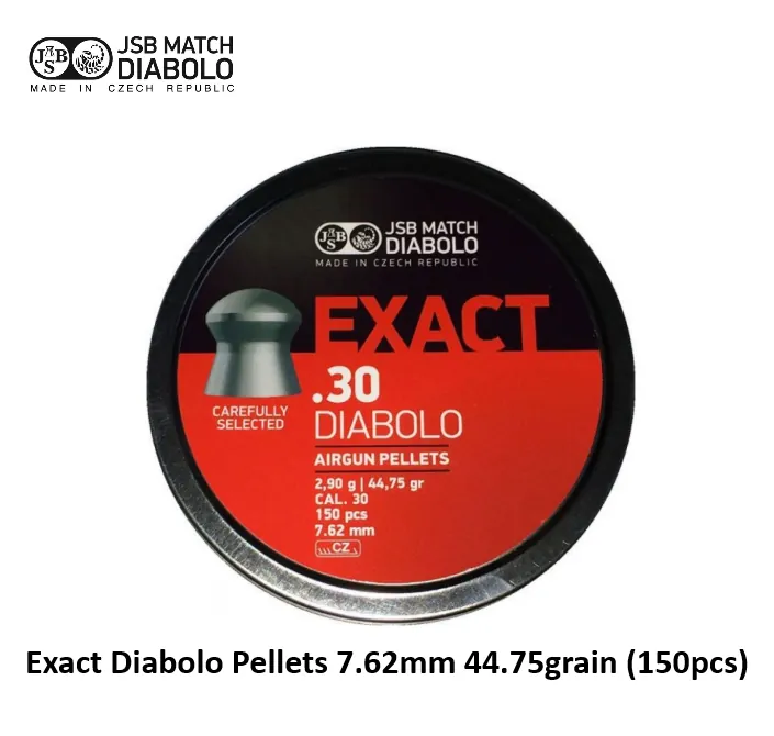[2100000093823] Exact Diabolo Pellets 7.62mm 44.75grain (150pcs)